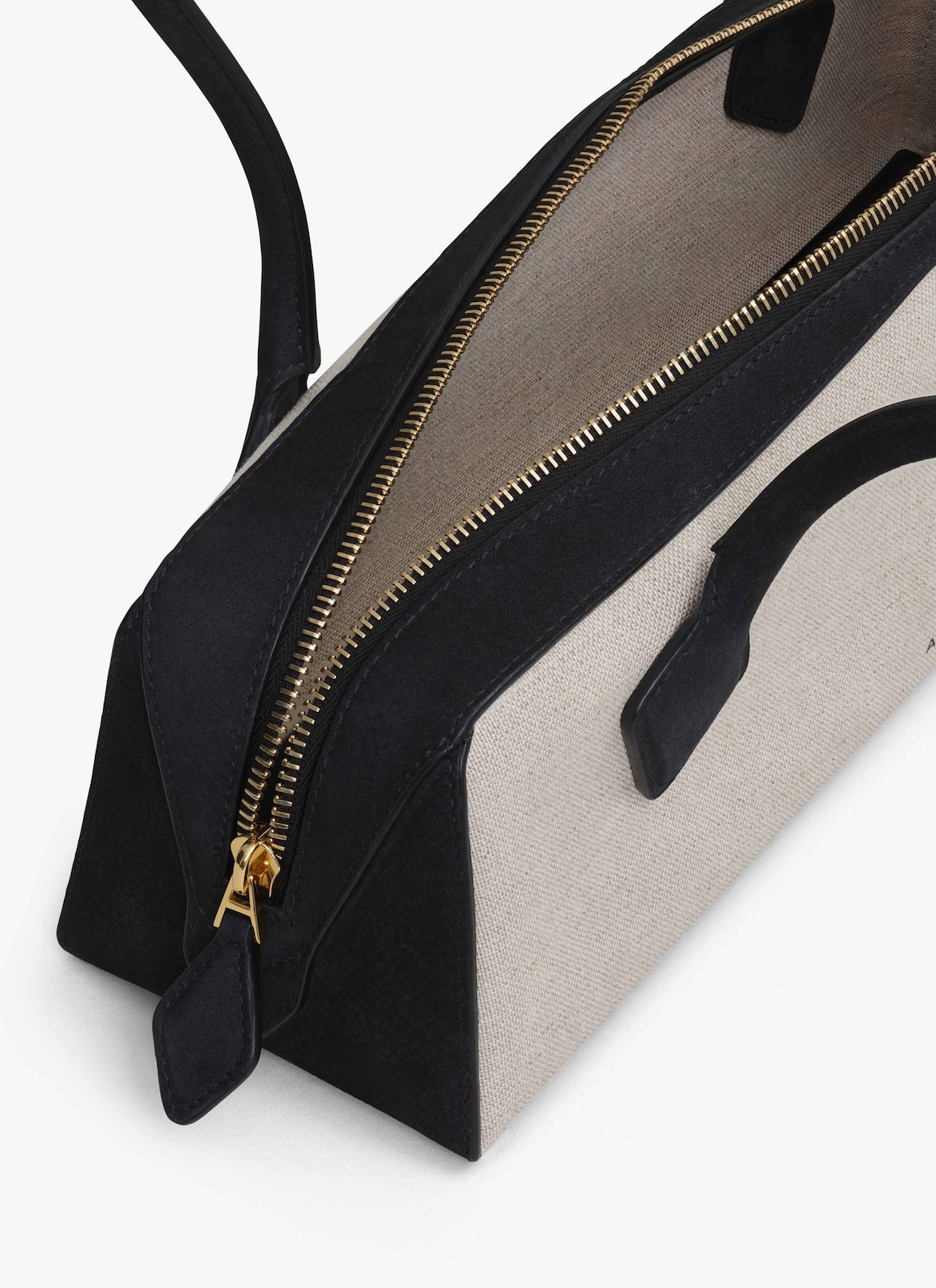 LE TECKEL MEDIUM BAG IN CANVAS AND NUBUCK ALAÏA BLACK LE TECKEL MEDIUM BAG IN CANVAS AND NUBUCK